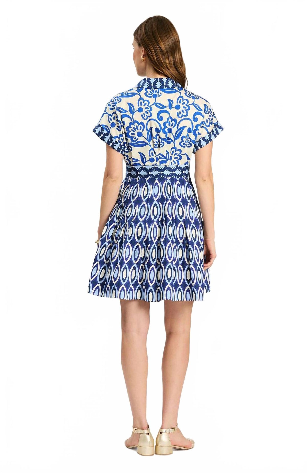 Hailey Dress In Graphic Folly