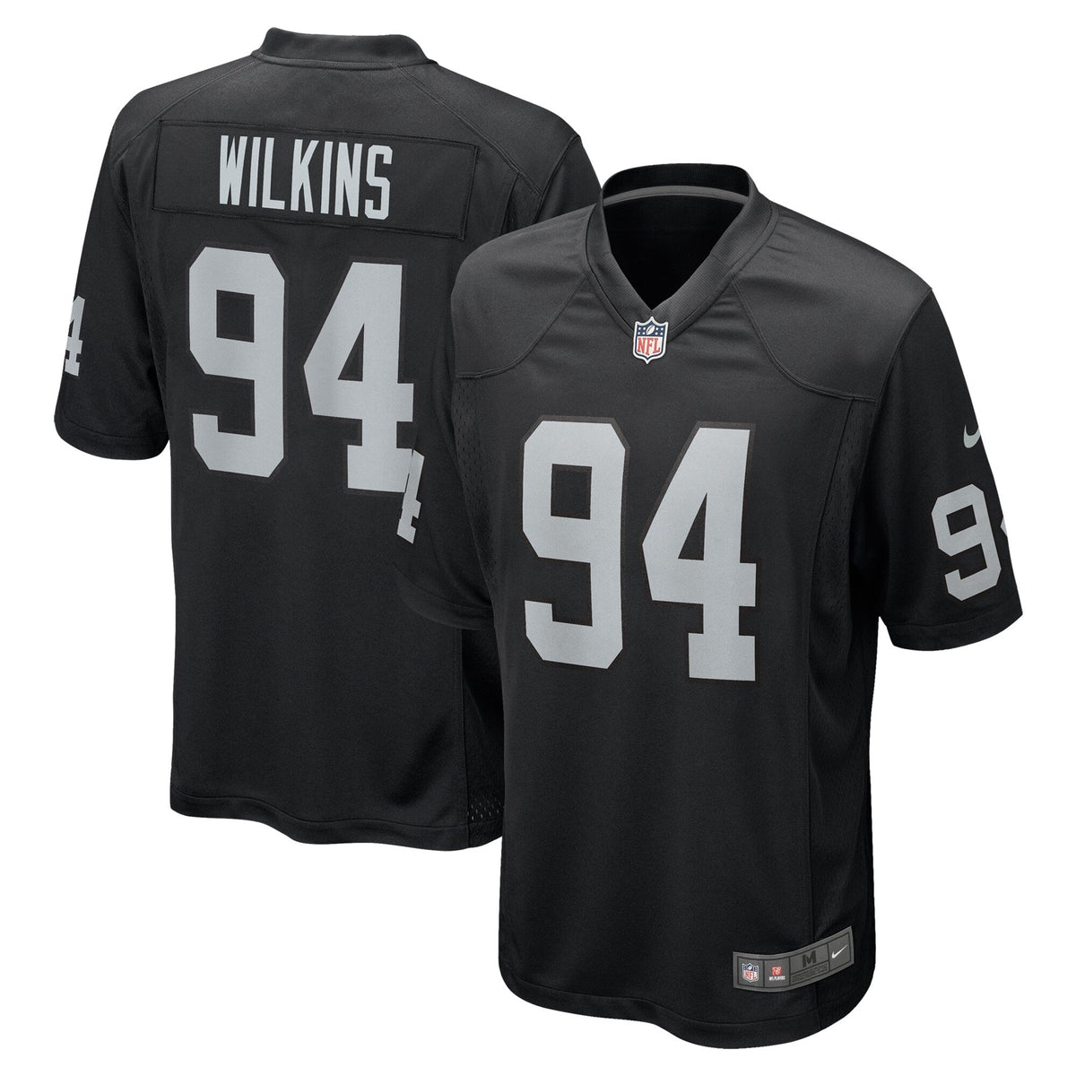 Christian Wilkins Las Vegas Raiders Nike Team Game Jersey -  Black