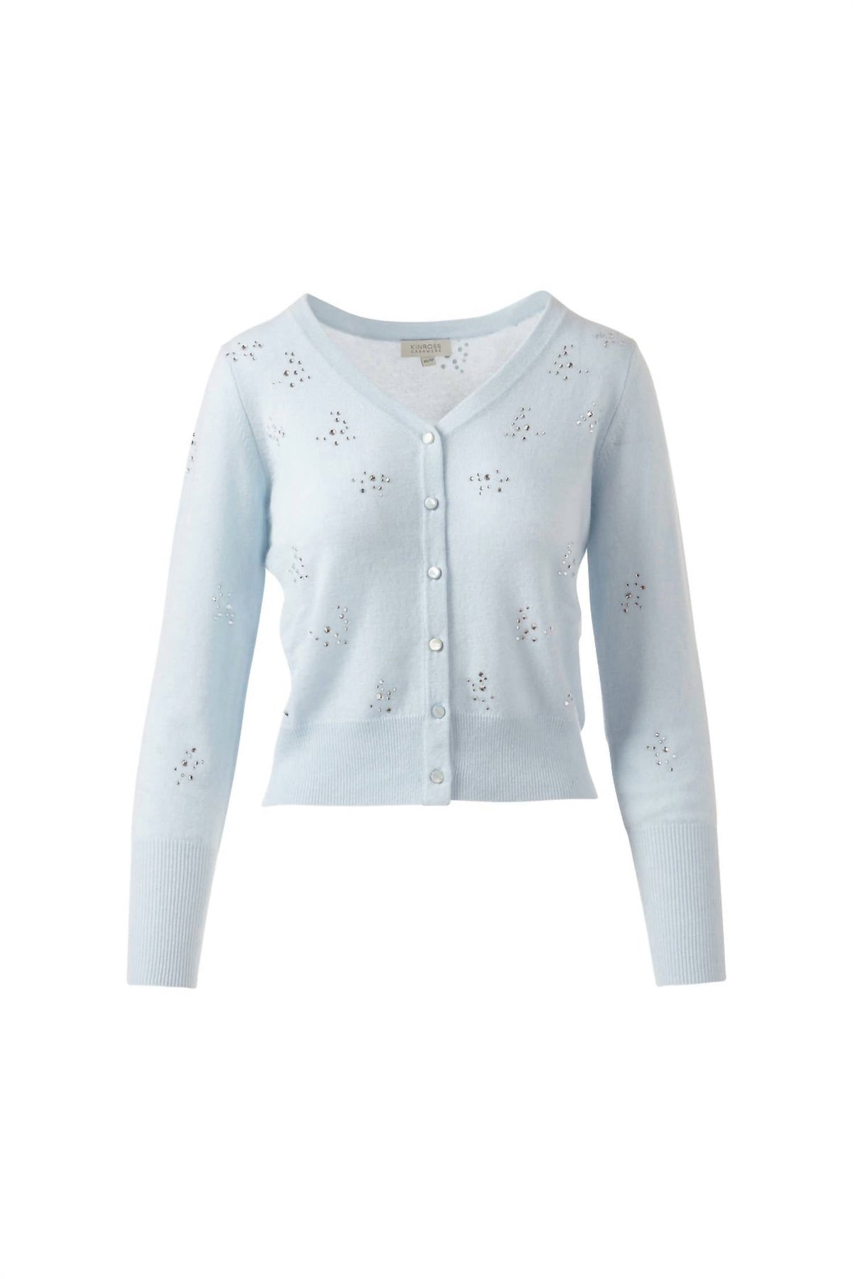 Front To Back Cardigan In Ice Blue