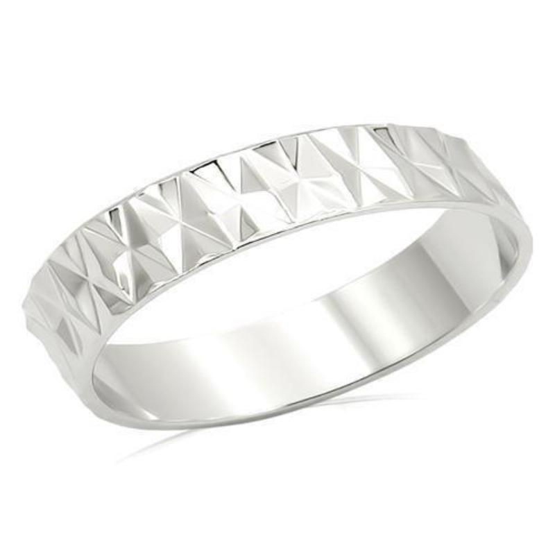 Imitation Rhodium Brass Ring with No Stone