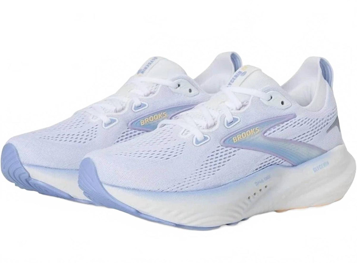 Women's Glycerin 22 Running Shoes In White/blueheron/apricot
