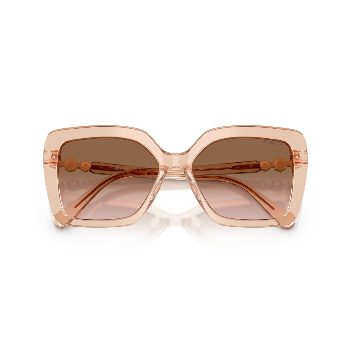 0Sk6049 Bold Oversized Square Sunglasses with Crystal Embellishments