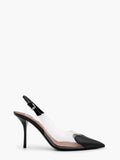 Alaia Women Le Coeur Slingback Pvc And Leather Pumps