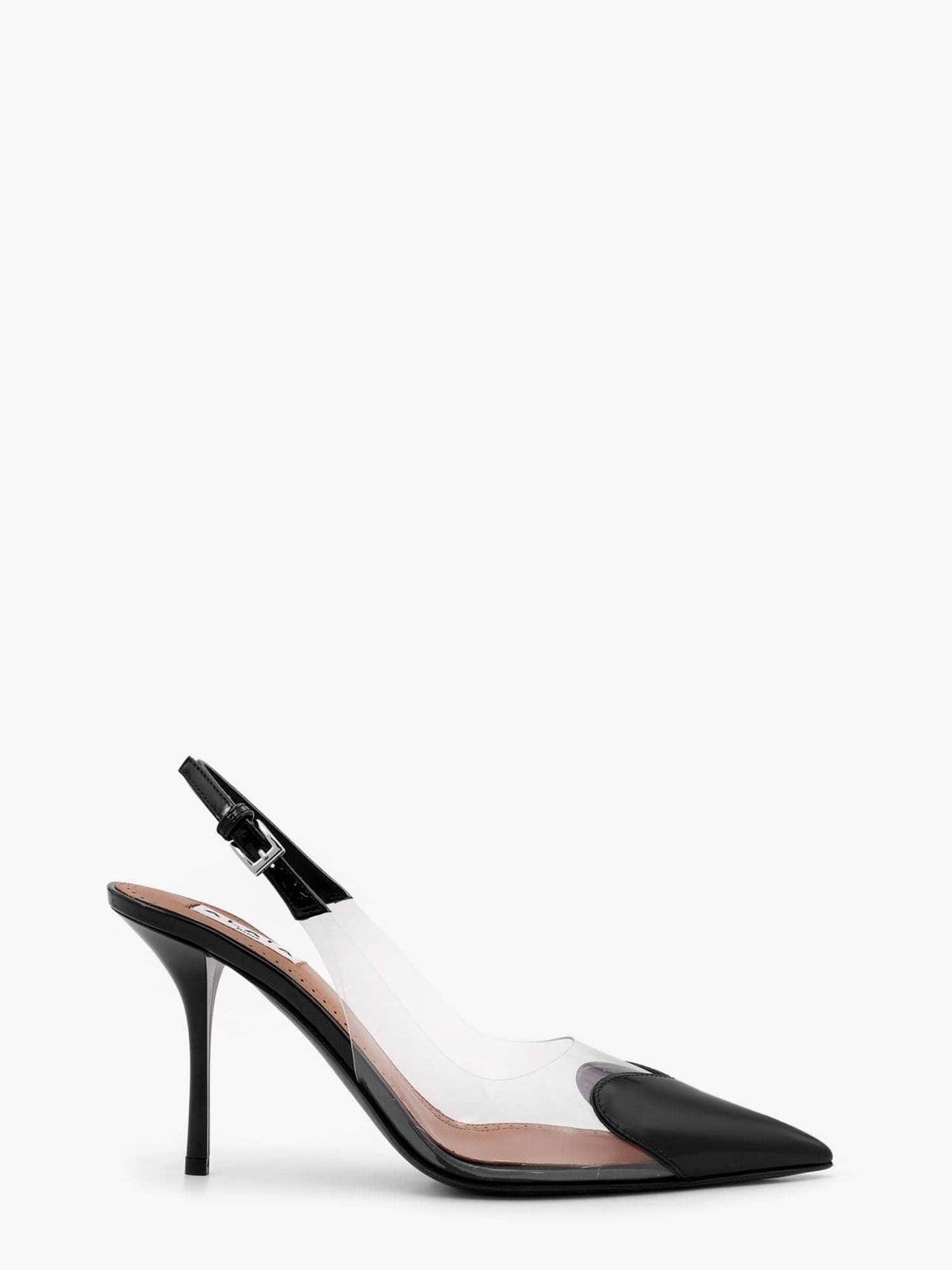 Alaia Women Le Coeur Slingback Pvc And Leather Pumps