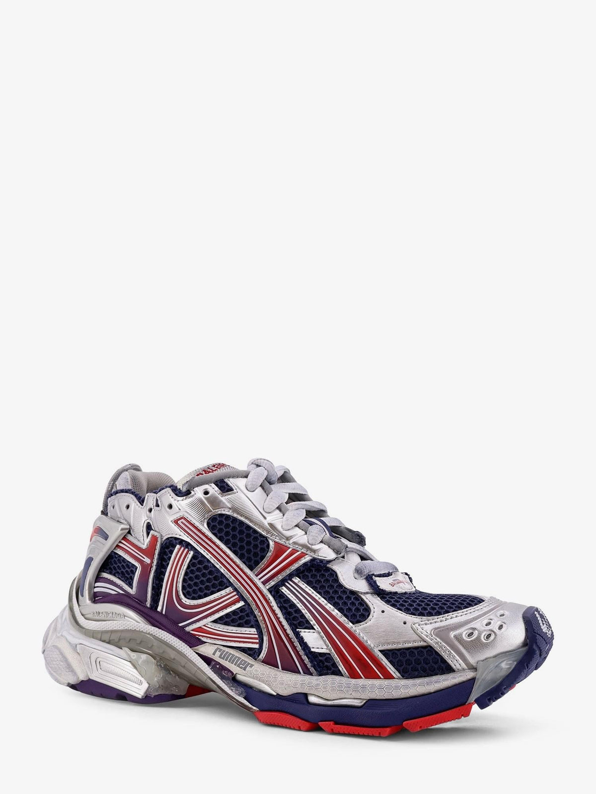 Balenciaga Men Mesh And Nylon Runner Sneakers