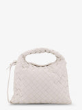 Bottega Veneta Women Mini Hop Leather Crossbody Bag With Intrecciato Pattern