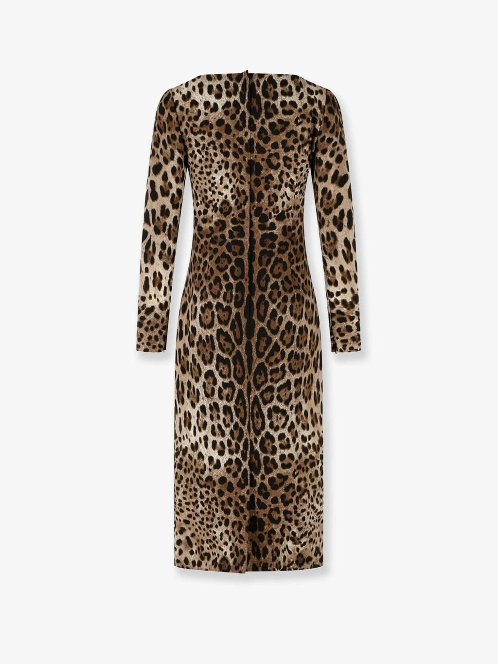 Dolce & Gabbana Women Midi Dress With Animal Print