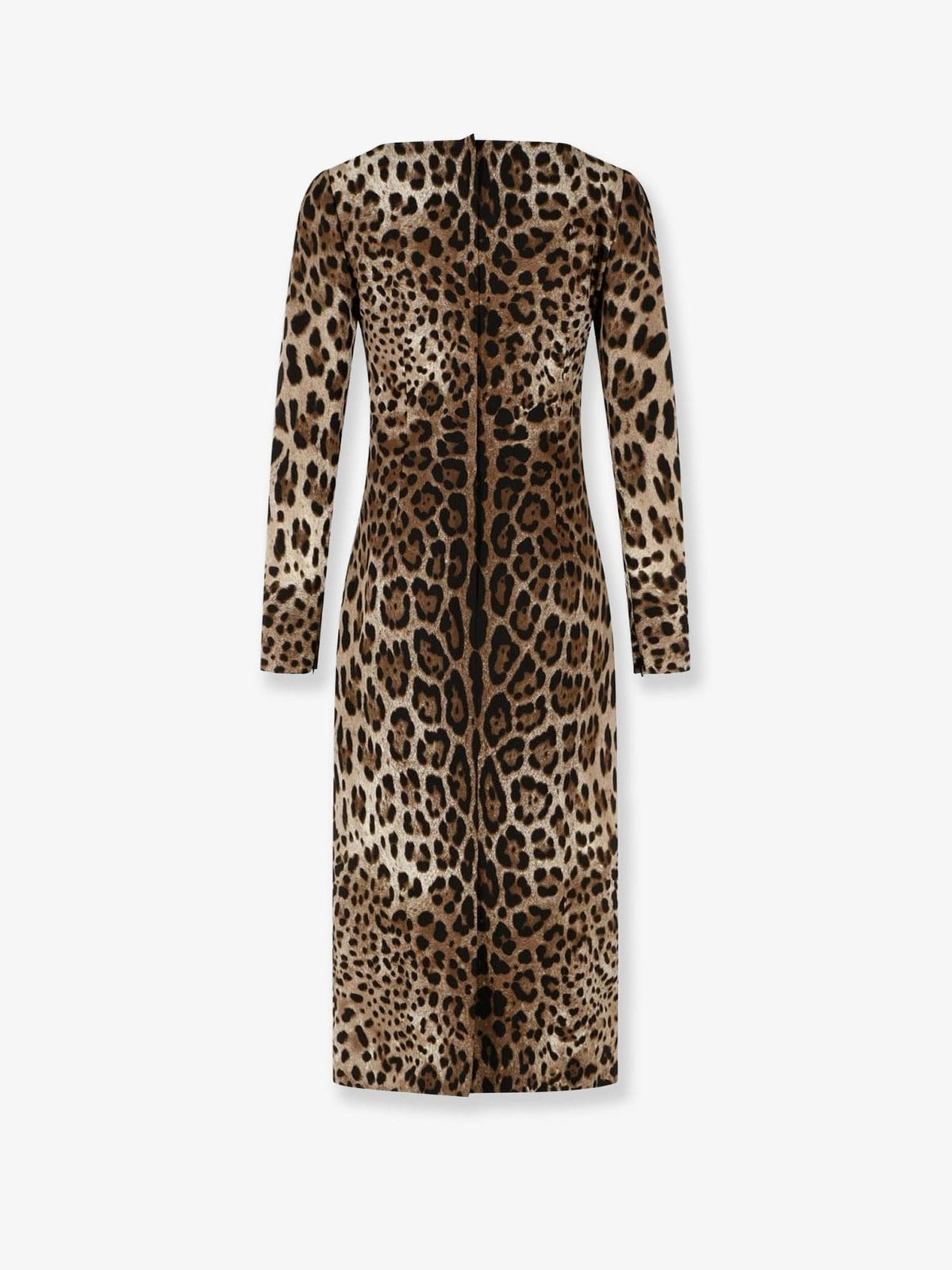 Dolce & Gabbana Women Midi Dress With Animal Print