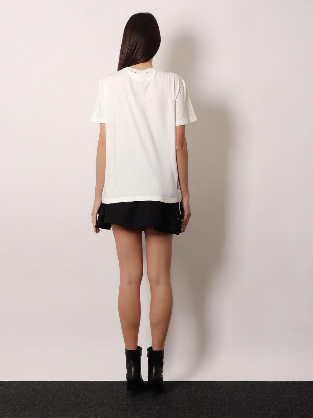 Golden Goose Deluxe Brand Women Cotton T-Shirt With Rhinestones