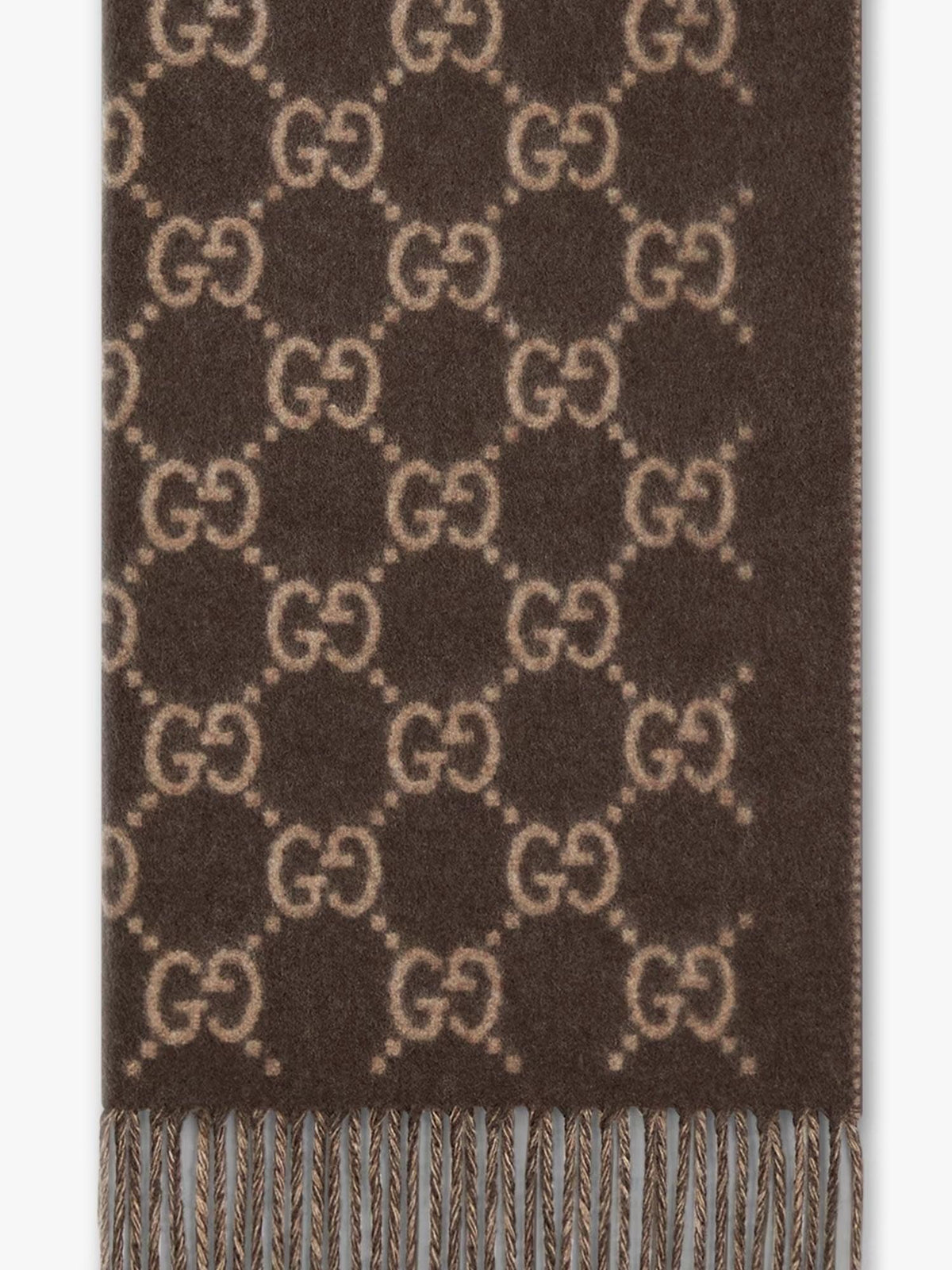 Gucci Men Gg Cashmere Scarf