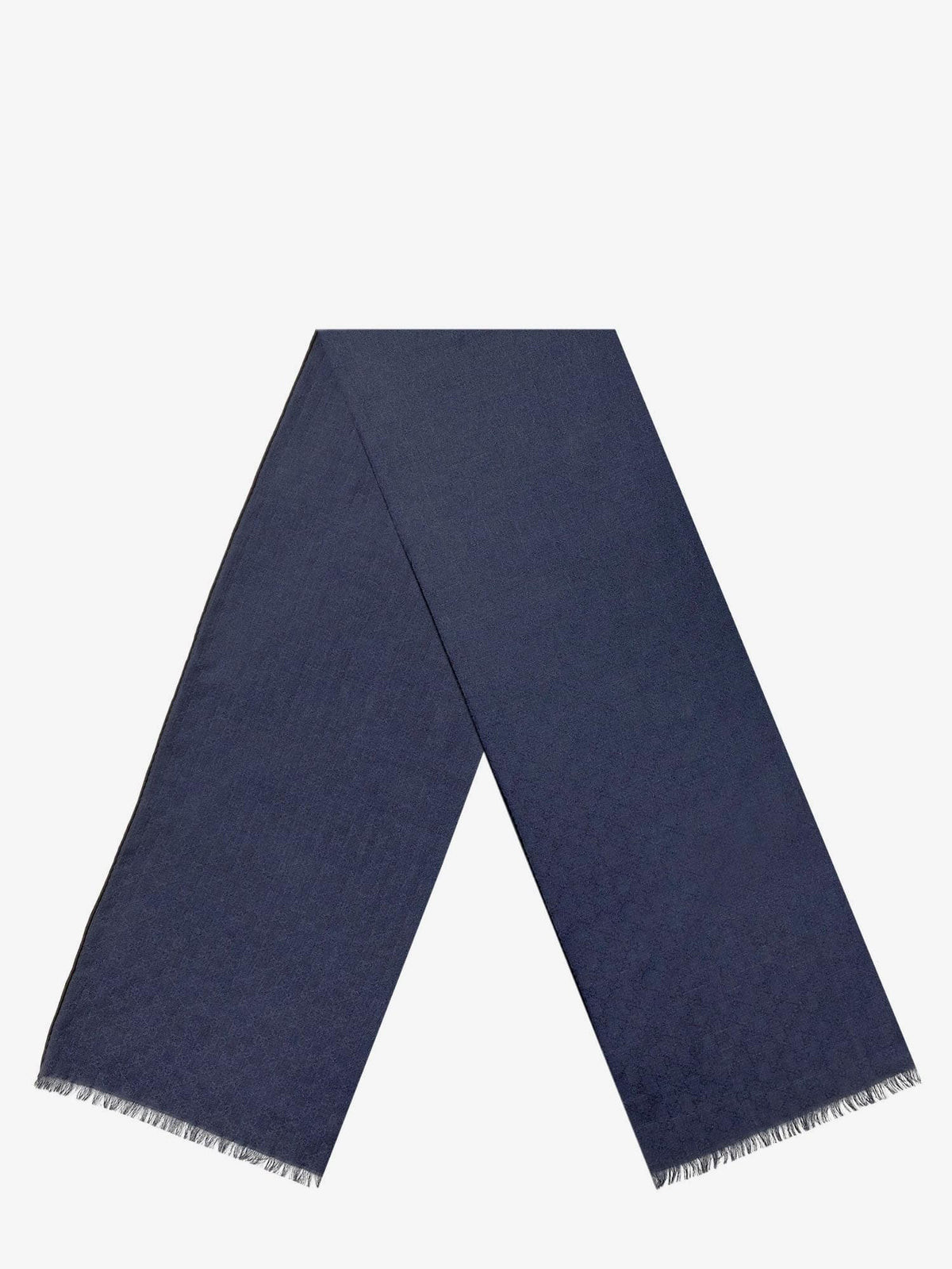 Gucci Men Wool And Silk Scarf
