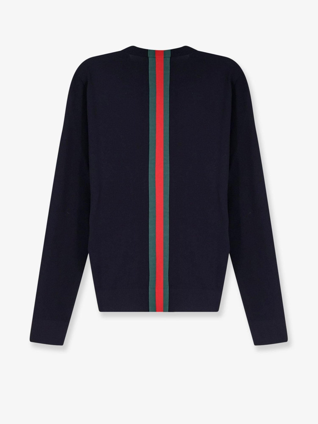 Gucci Men Cotton Sweater With Nastro Web Inlay