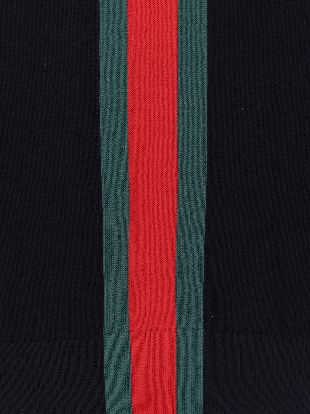 Gucci Men Cotton Sweater With Nastro Web Inlay