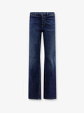 Gucci Men Blue Denim Jeans With Nastro Web Profiles