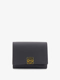 Loewe Women Anagram Tri-Fold Leather Wallet