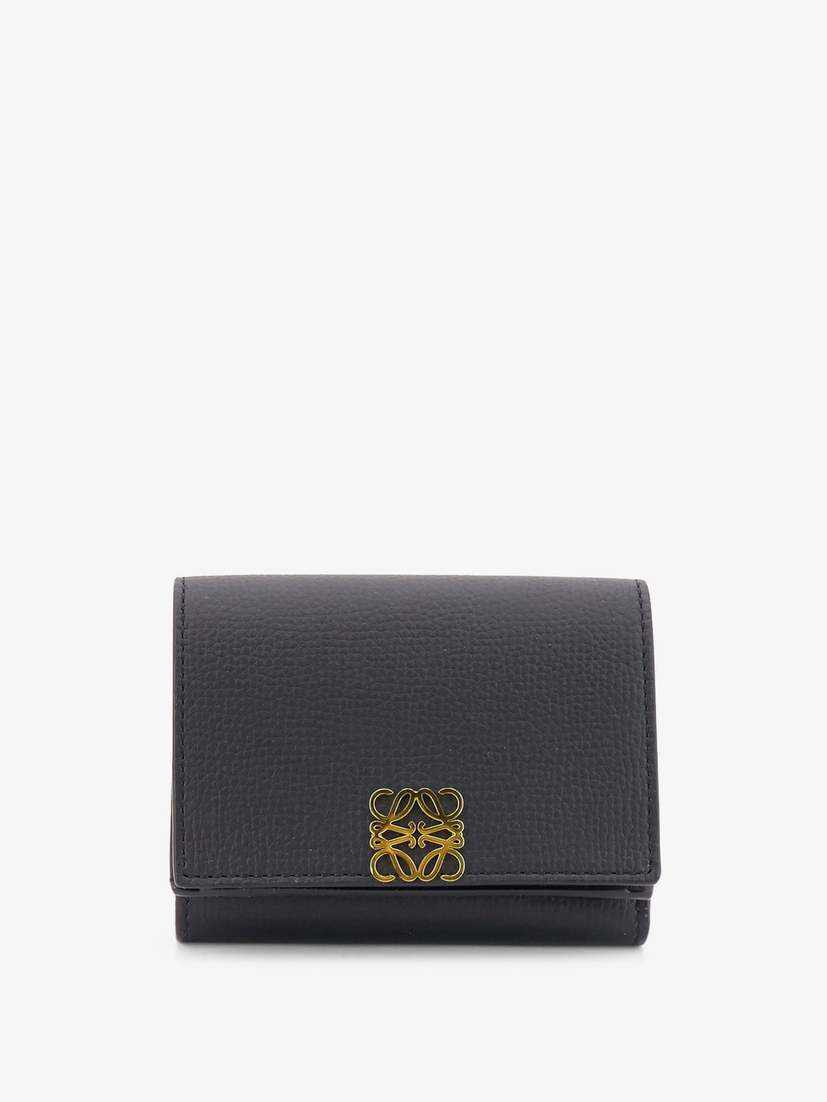 Loewe Women Anagram Tri-Fold Leather Wallet