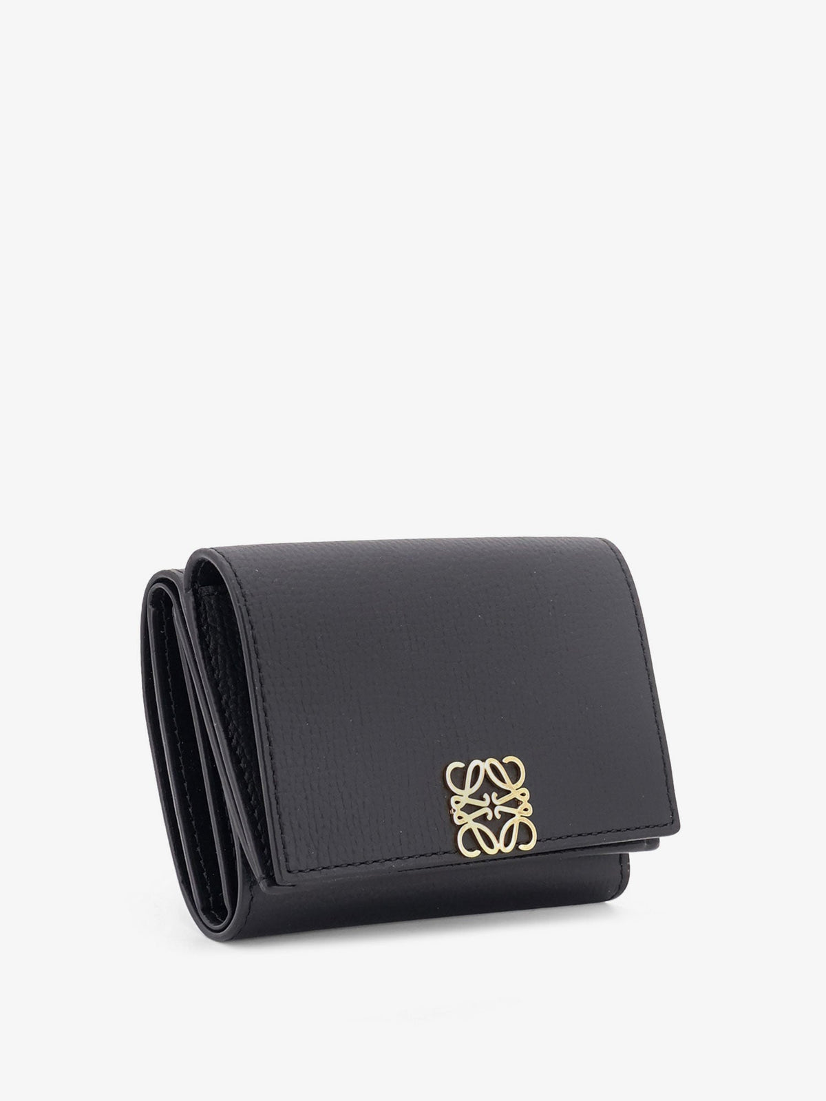 Loewe Women Anagram Tri-Fold Leather Wallet