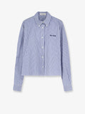 Miu Miu Women Striped Cotton Shirt