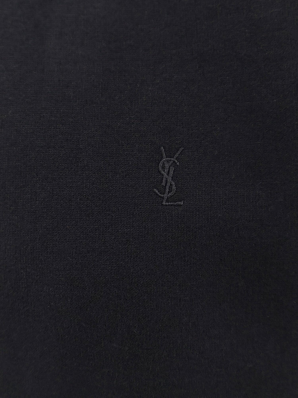 Saint Laurent Women Certified Cotton Sweatshirt With Cassandre Embroidery