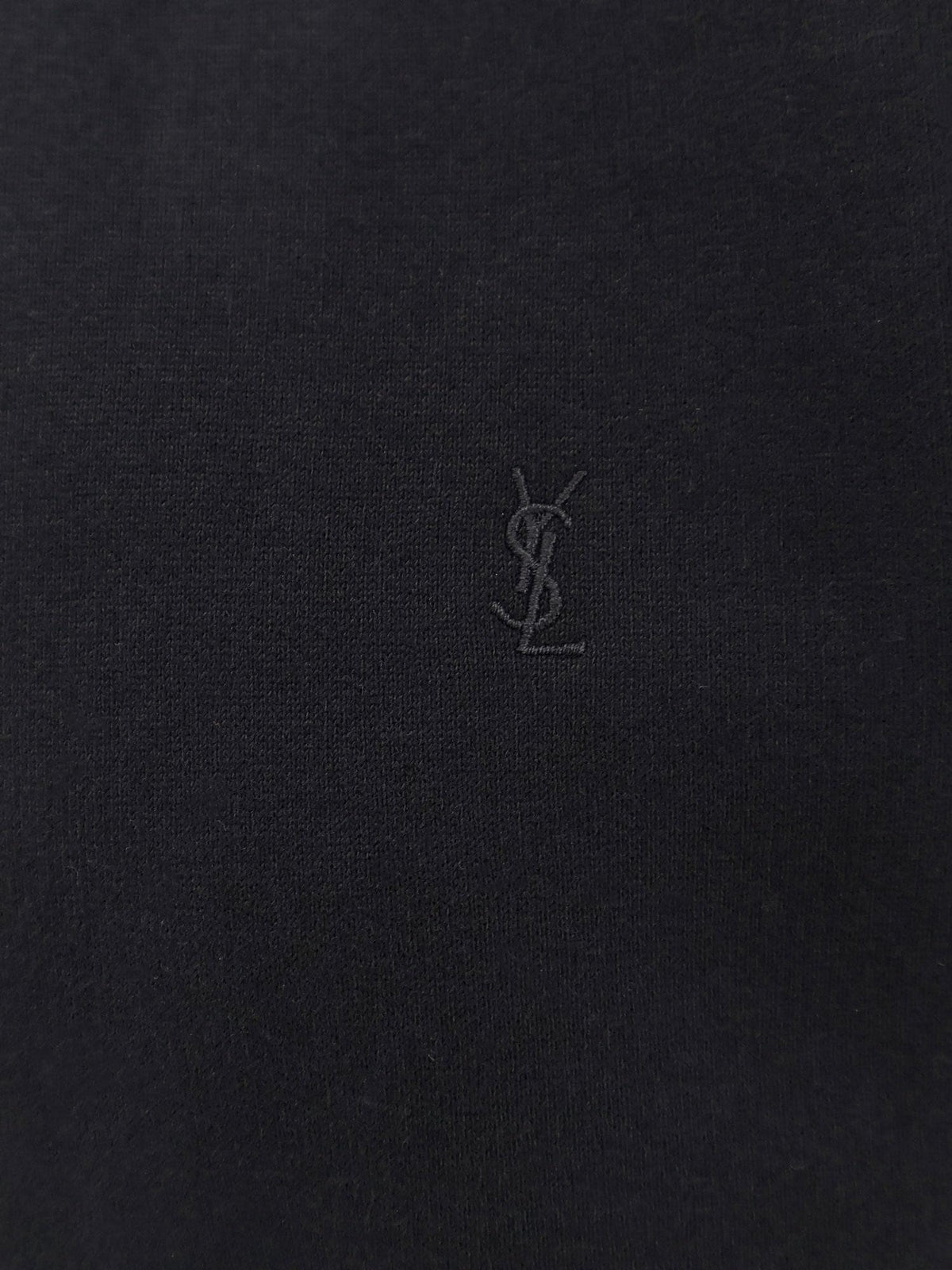 Saint Laurent Women Certified Cotton Sweatshirt With Cassandre Embroidery