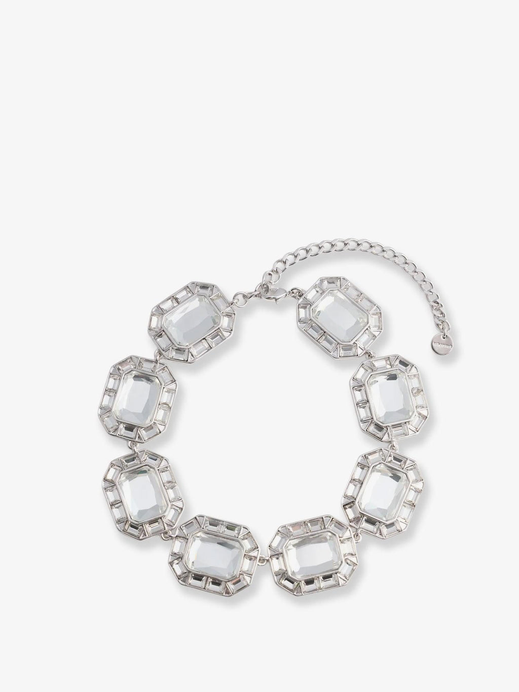 Self Portrait Women Silver Crystal Necklace