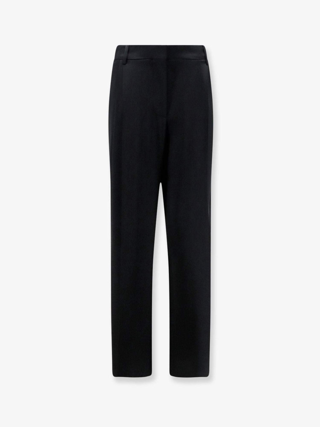 Stella Mccartney Women Pleated Straight Satin Trousers