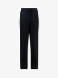 Stella Mccartney Women Pleated Straight Satin Trousers