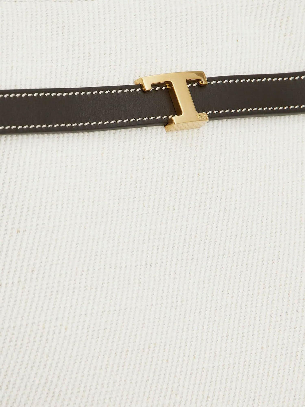 Tod's Women Tim Canvas And Leather Medium Shopping Bag