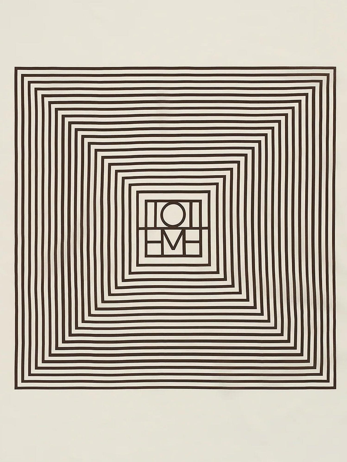 Toteme Women Centered Monogram Silk Foulard