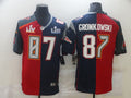 Men's Tampa Bay Buccaneers Rob Gronkowski #87 Red/Blue Game jersey