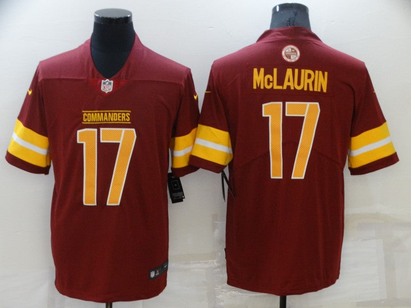 Men's Washington Commanders Terry Mclaurin #17 Red Game Player jersey