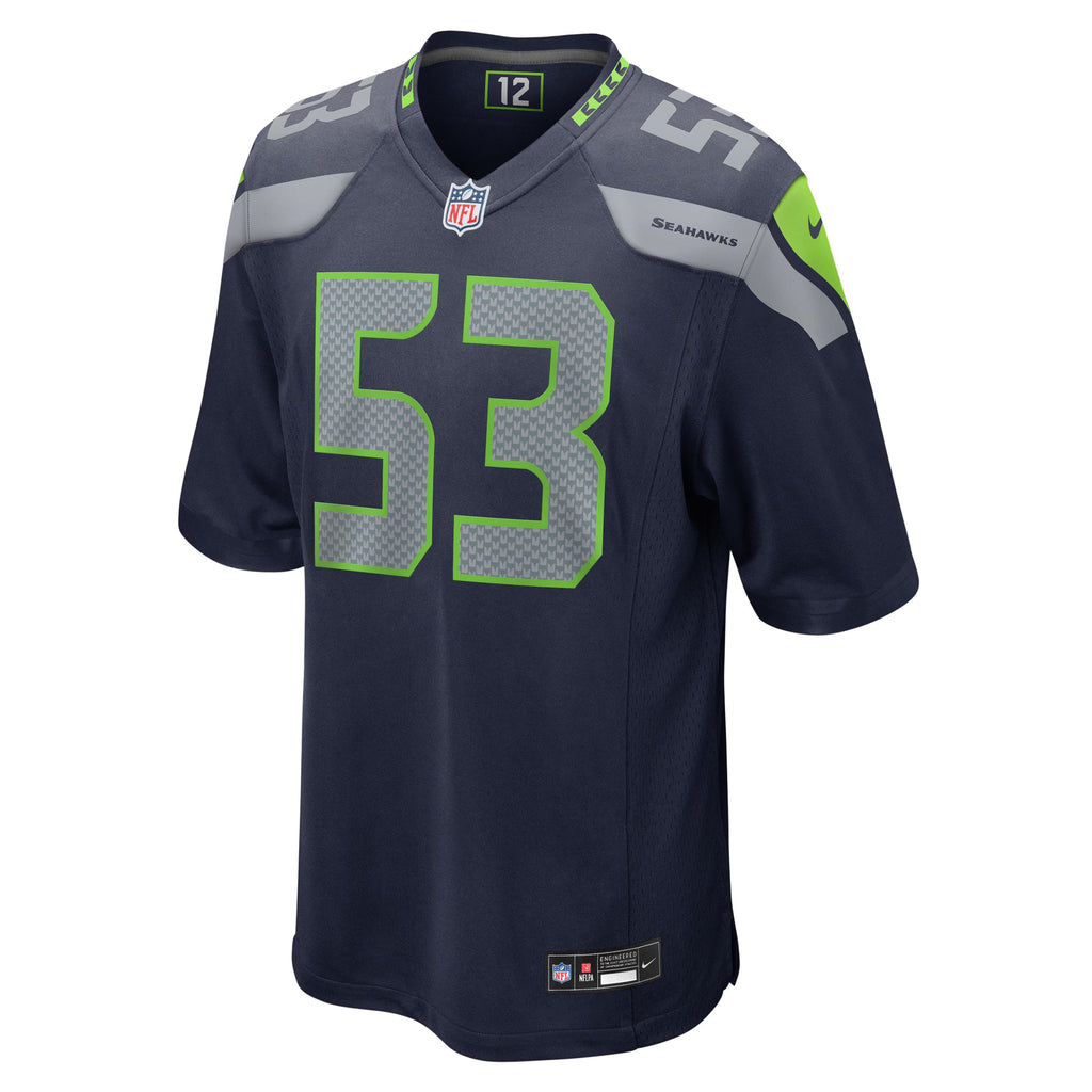 Seattle Seahawks Boye Mafe College Navy Game Jersey
