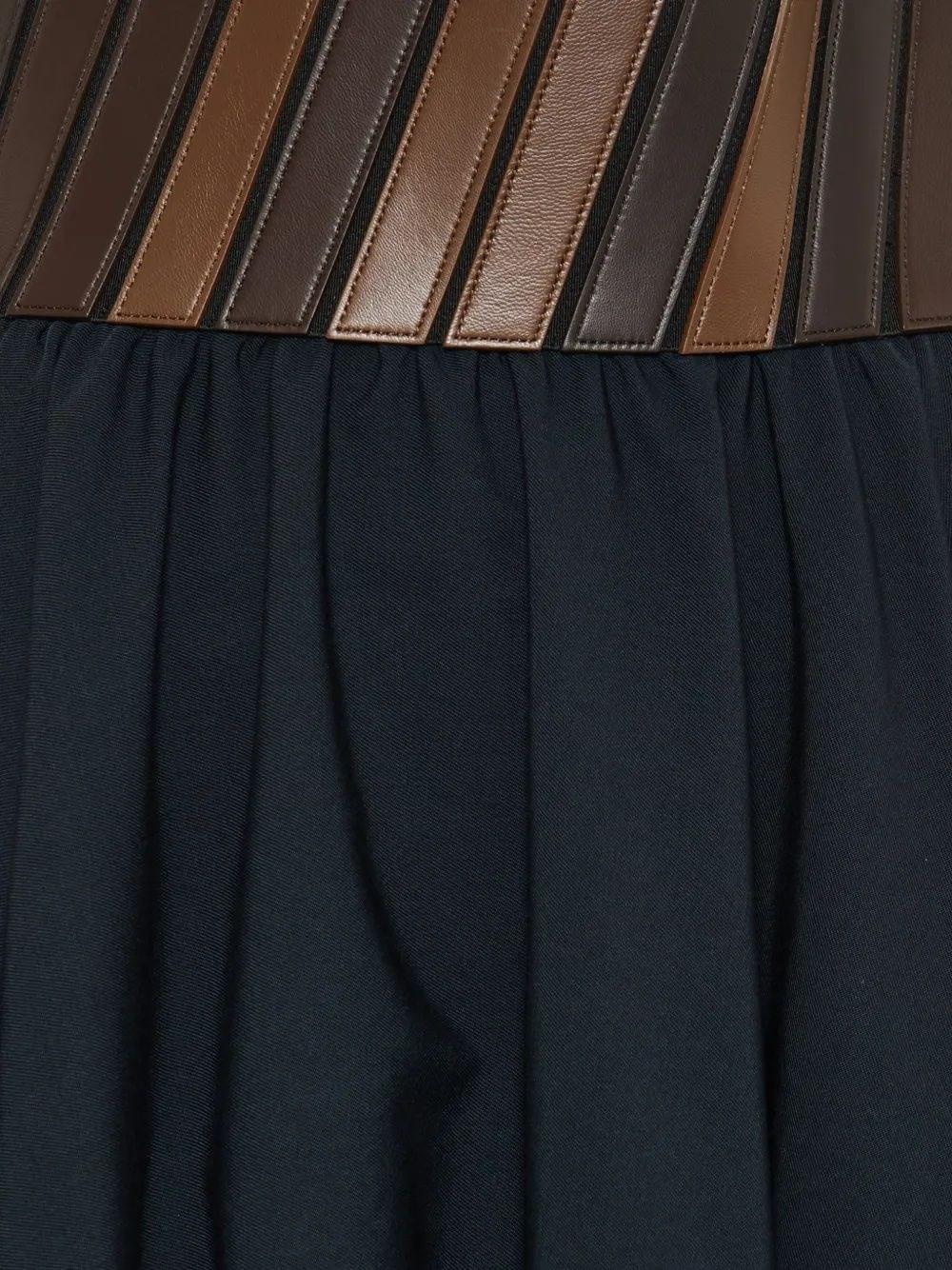 Alaïa Women Skirt With Leather Inserts
