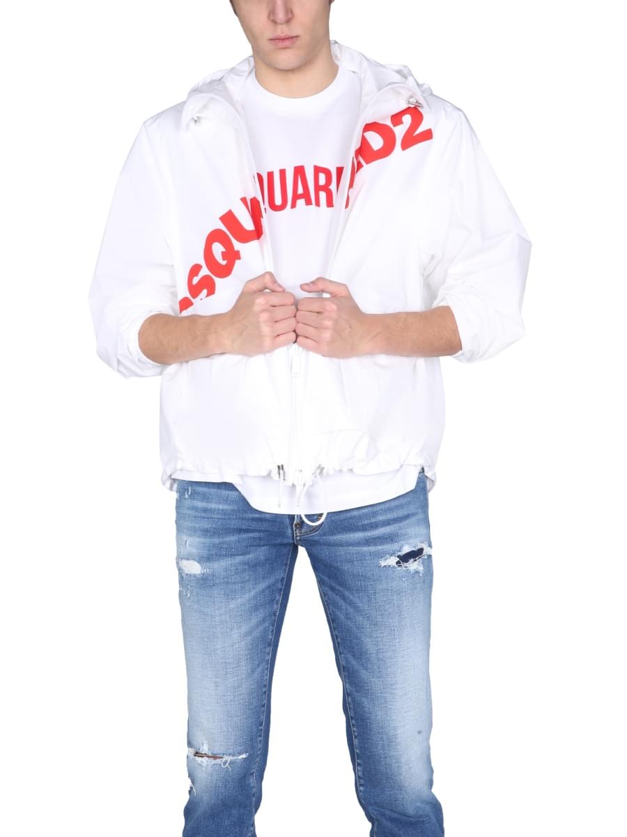 Dsquared Men Jacket With Logo Print