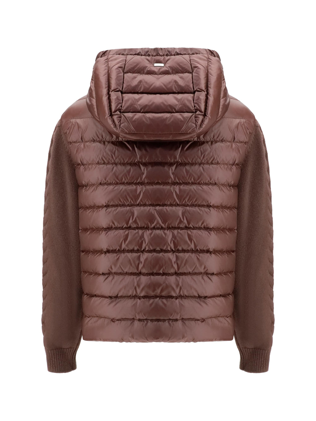 Herno Women Down Jacket With Wool Sleeves
