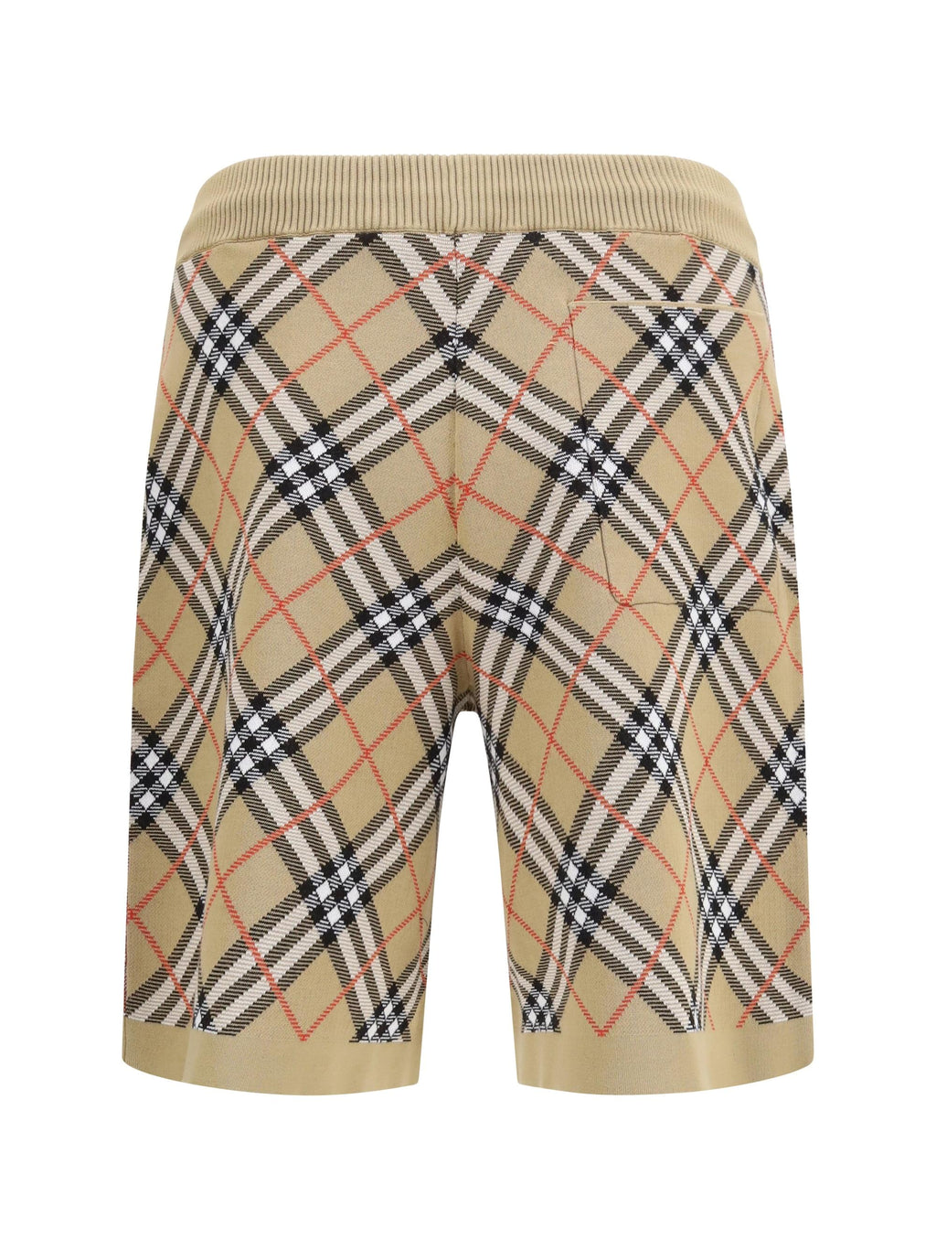 Burberry Men Check Cotton Blend Shorts