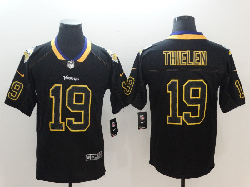 Men's Minnesota Vikings #19 Adam Thielen Black Alternate Game jersey