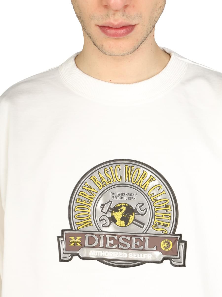 Diesel Men Logo Patch Sweatshirt