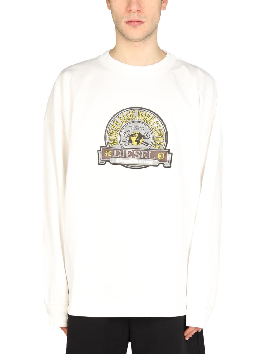 Diesel Men Logo Patch Sweatshirt