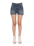 Palm Angels Women Denim Shorts