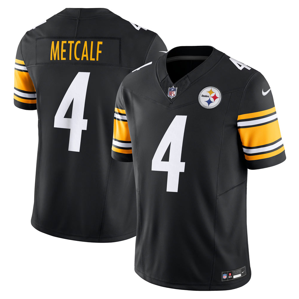 Pittsburgh Steelers DK Metcalf Black Team Vapor F.U.S.E. Limited Jersey