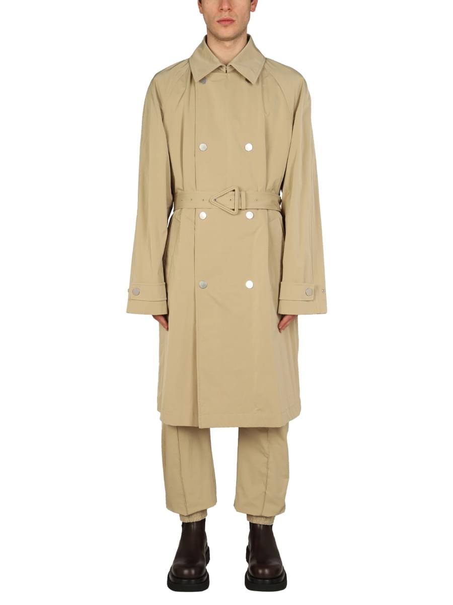 Bottega Veneta Men Nylon Trench Coat