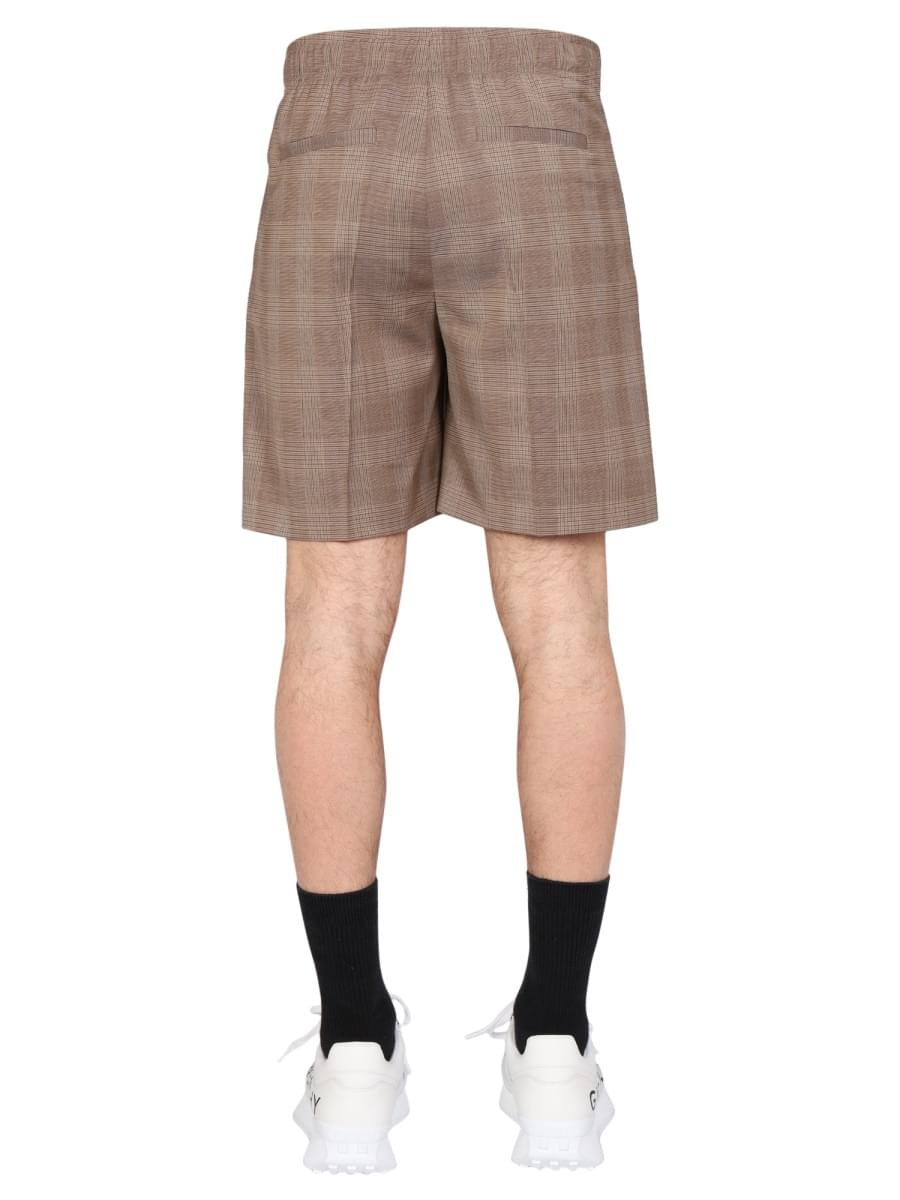 Givenchy Men Prince Of Wales Pattern Bermuda