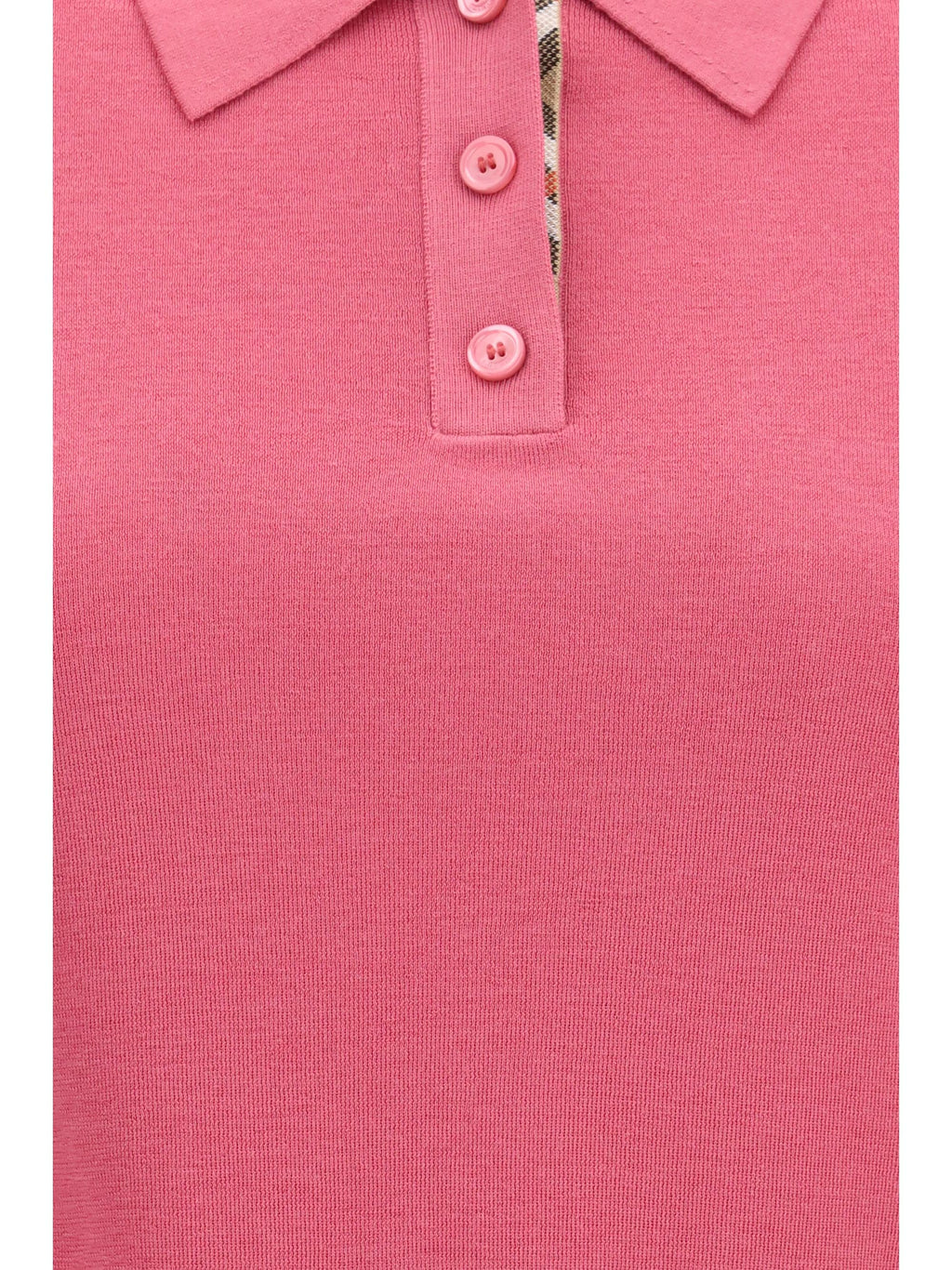 Burberry Women Wool Polo With Check Details