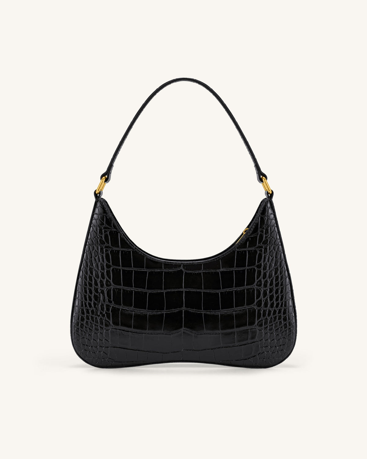 Ruby Shoulder Bag - Black Croc