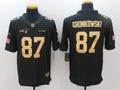 Men's New England Patriots Rob Gronkowski #87 Black Alternate Game jersey
