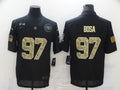 Men's San Francisco 49ers Nick Bosa #97 Black Stitched Game jersey