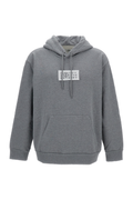 Boxy Fit Cotton Hoodie With Drawstring Hood And Kangaroo Pockets
