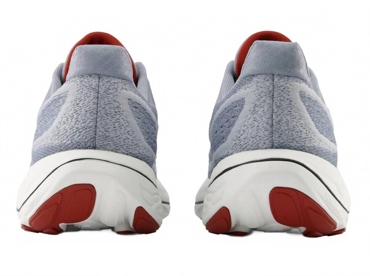 Men's Fresh Foam X Vongo V6 Running Shoes In Aluminum Grey Brick Red