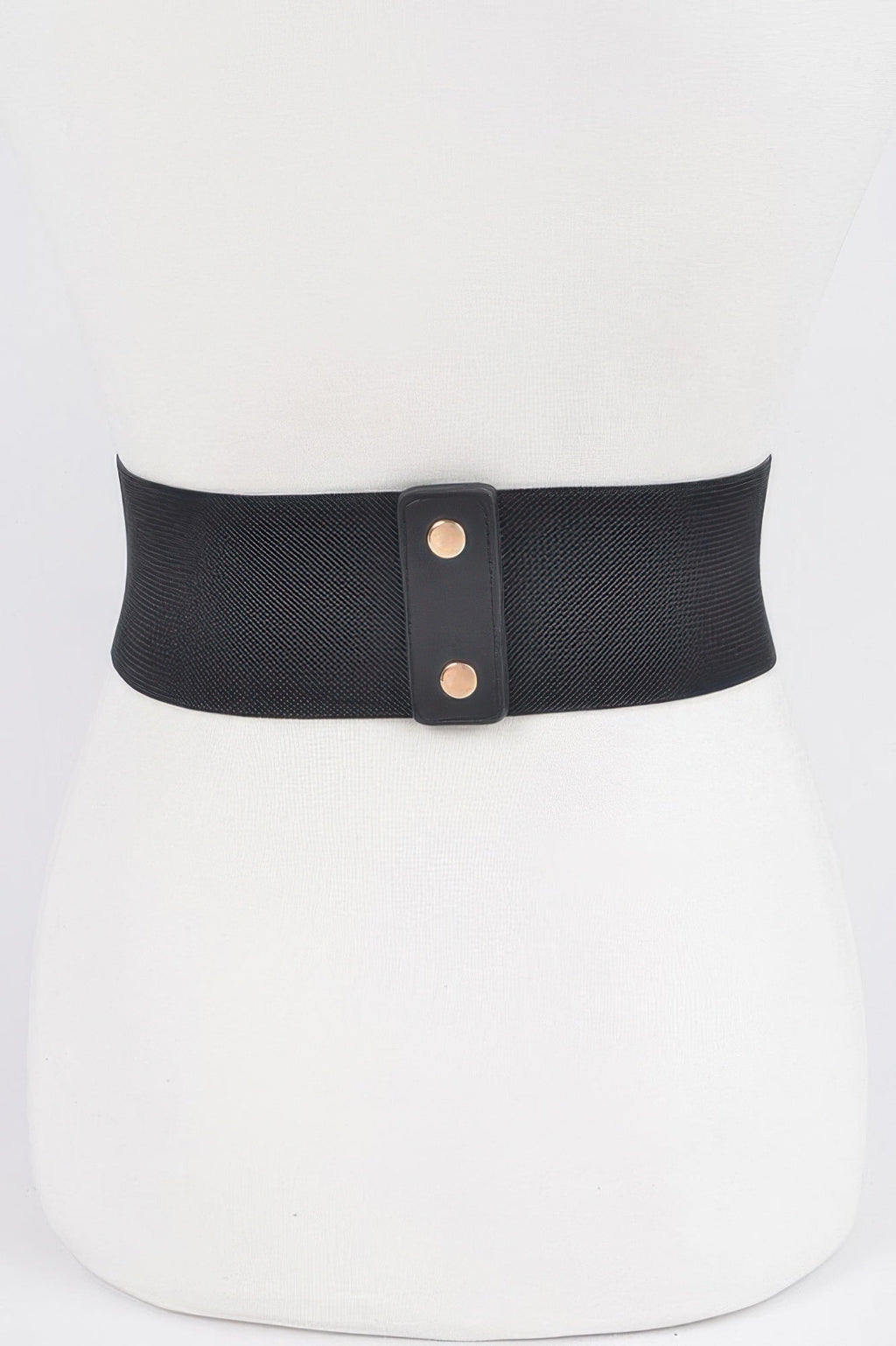 Faux Leather Elastic Belt